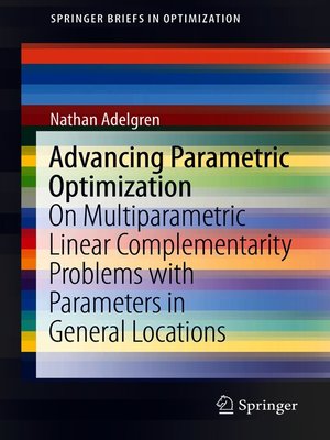 cover image of Advancing Parametric Optimization